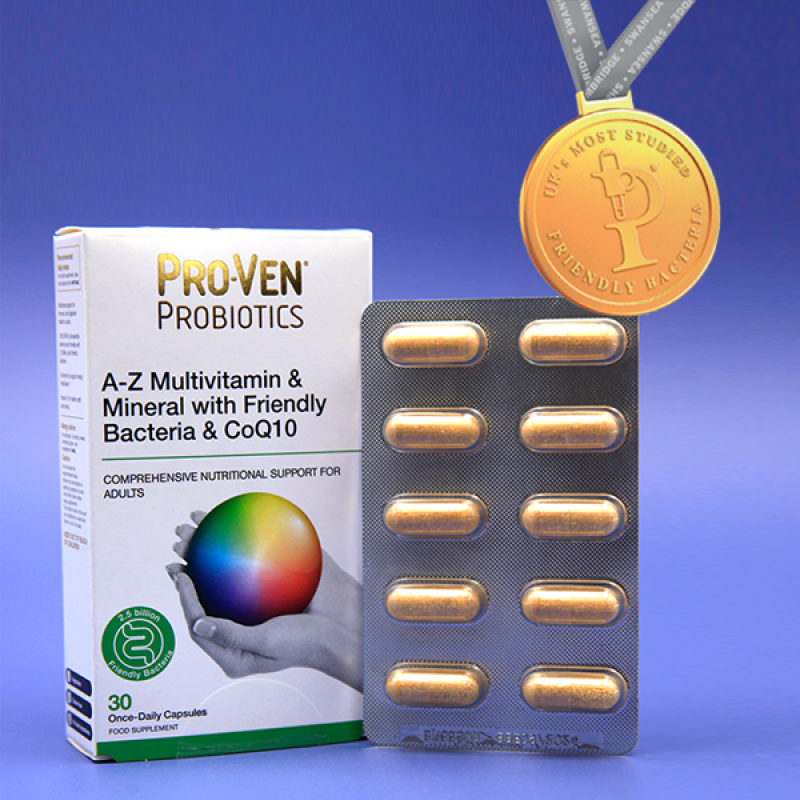 Ашигтай бактери & CoQ10 агуулсан А-Z Мультивитамин эрдэс
