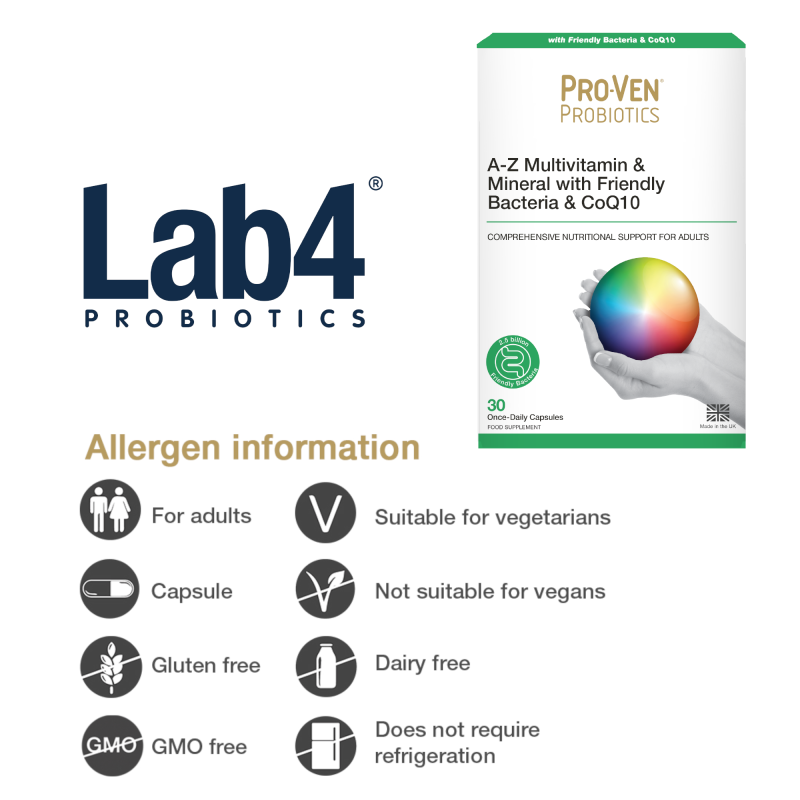 Ашигтай бактери & CoQ10 агуулсан А-Z Мультивитамин эрдэс